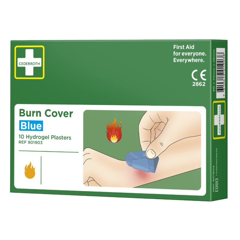 CEDERROTH brandwondpleister Burn Cover, 74 × 45 mm, hydrogel, 10 stuks